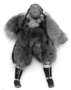 32097: Doll, clothed in reindeer skin